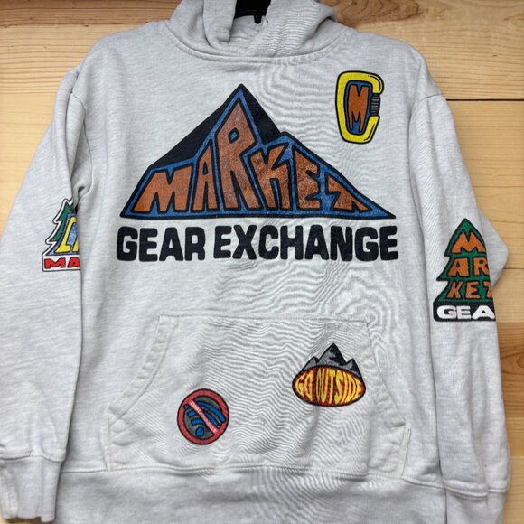 Chinatown Market Hoodie Medium Gray Heavyweight Pullover Outdoor Gear Exchange - Picture 2 of 12